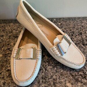 Delman Renna Lizard Loafers Size 7